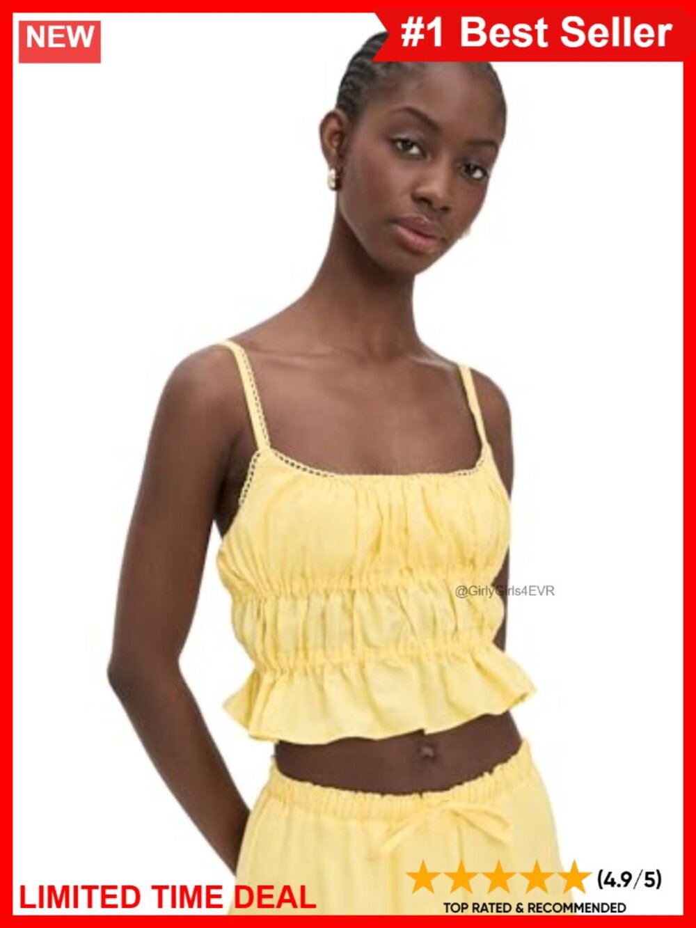 Peixoto Amelia Tank Top Lace Trim Square Neck Poplin